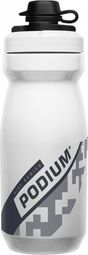 Botella de agua Camelbak Podium Dirt Series de 620 ml, color blanco