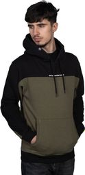 SWEAT STAYSTRONG CUT OFF HOODY BLACK / ARMY GREEN