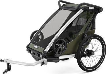 Thule Chariot Lite Single Child Bike Trailer Vintage Green