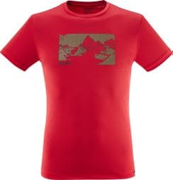 Men's Millet Wanaka Fast rood t-shirt