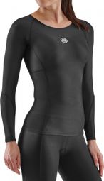 Skins Series-3 Damen Langarmtrikot Schwarz