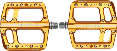 Paar platte pedalen HT Components Raven ANS12 Oranje