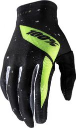 100% Celium 2 Long Gloves Black / Fluorescent Yellow