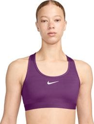 Sujetador Nike Swoosh Soporte Medio Morado Mujer