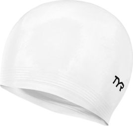 TYR Latex Swim Cap WHITE ALL