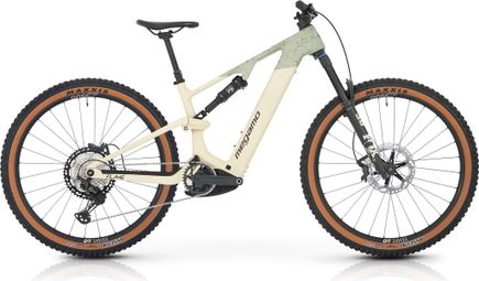 Megamo Flame CRB 05 Shimano Deore XT 12V 800 Wh 29'' Forest Full Suspension Electric Mountain Bike - Beige/Green 2026
