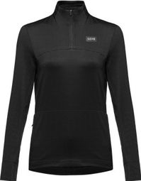 Maillot Manches Longue 1/4 Zippé Gore Wear Everyday Femme Noir 34 FR