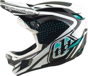 Casque Integral Troy Lee Designs D4 Polyacrilite Mips The Line Gris/Blanc