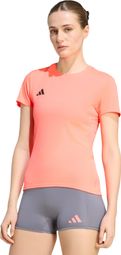 T-Shirt Running adidas Adizero Essentials Corail Femme