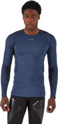 Kiprun Run 900 Merino Langarm-Laufshirt für Herren, blau