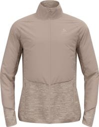 Veste Manches Longues Odlo Run Easy Warm Beige