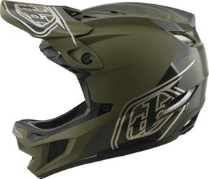 Troy Lee Designs D4 Integralhelm aus Polyacrylat mit Mips-System, Shadow Beetle, Khaki