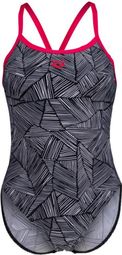 Arena Women's Overview Swimsuit Challeng Black/Pink