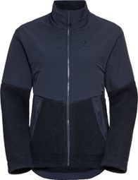 Women's Odlo Halden Cosy Blue Thermal Zip Fleece