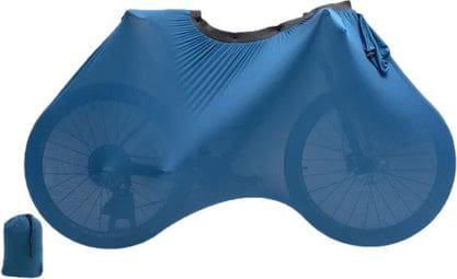 Funda Extensible Antigolpes para Bicicleta Azul Oscuro