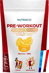 Pre-Workout en Poudre - Goût Citron - 220g