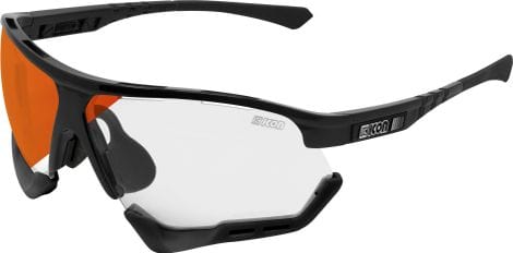 Scicon Sports Aerocomfort SCN XT XL Lunettes De Soleil De Performance Sportive (Miroir Rouge Photochromique Scnxt/Luminosité Noire)