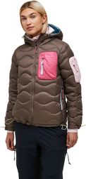 Peak Performance Helium Utility Hoody donsjack grijs/roze voor dames