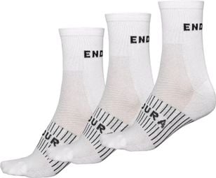 Endura CoolMax Race Socks (3-Pair Pack) Wit