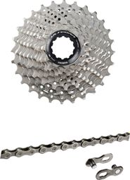 Shimano Ultegra CS-R8000 11 Speed 11-32 Cassette Pack + Shimano XT/Ultegra HG701 Quick Link 11-Speed 116 Link Chain