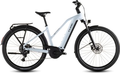 Cube Touring Hybrid One 600 Trapeze elektrische trekkingfiets met Shimano Cues 9-speed, 600 Wh, 700 mm, Glacier Blue 2026