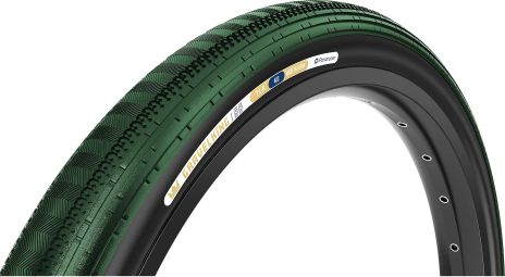Pneu Gravel Panaracer GravelKing SemiSlick Limited Color Edition 700 mm Tubeless Ready Souple ZSG Gravel Compound BeadLock TuffTex Vert British Racing