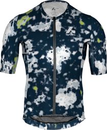 Purpose heren shirt met korte mouwen, blauw/wit/groen