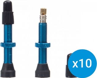 Confezione 10 coppie di valvole Neatt Presta Tubeless blu 44mm