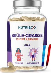 Brûle-Graisse - Naturel avec thé vert et agrumes - 60 gélules