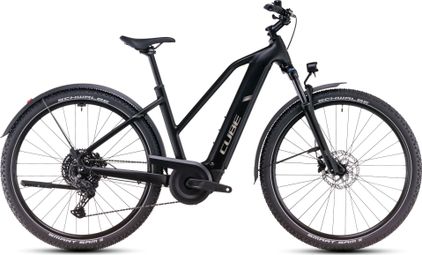 Cube Nuride Hybrid Pro 600 Allroad Trapeze Electric Hybrid Bike Shimano Cues 10S 600 Wh 29'' Black 2025