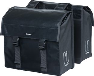 Basil Urban Load bicicleta doble bolsa 48-53 litros negro