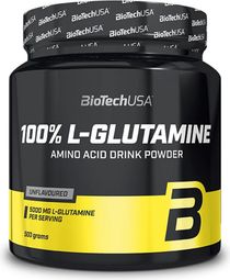 100% L-glutamine (500g) - Biotech Usa -  Glutamine