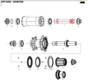 Zipp Cognition NSW Front Axle