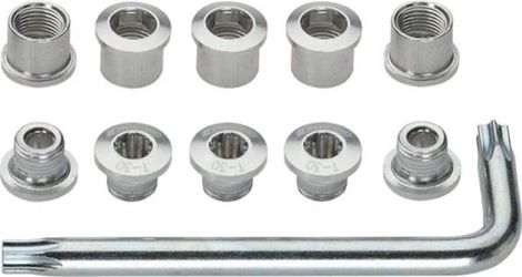 Kit de tornillos para chimenea FSA Bandeja doble plateada