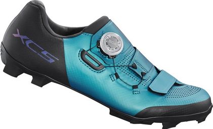 Paire de Chaussures VTT Femme Shimano XC502 Vert Océan