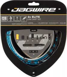 Jagwire Kabels & Jackets Kit 2x Elite Link Shift Kit Blauw