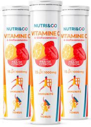 Lot de 3 Vitamine C - 3 x 15 comprimés