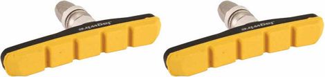 x2 Patins de Freins Jagwire COMP MOUNTAIN XC Jaune toutes conditions