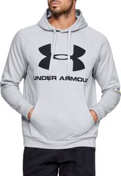 Under Armour Rival Fleece Sportstyle Logo Hoodie 1345628-014 Homme sweat-shirts Gris