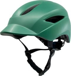 Casque de Vélo Urbain | Lumière USB rechargeable| Vert Mat| Certifié EN1078