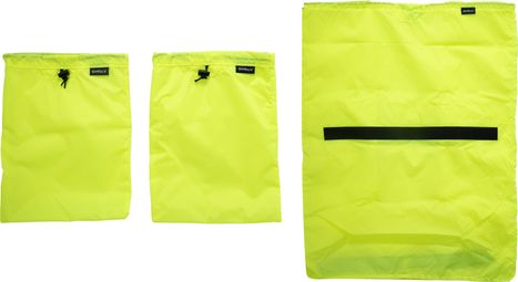 Kit de Sacs de Rangement Surly Porteur House Liner Bag Set Jaune Fluo