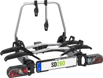 Porte-vélos 2 vélos spécial Portes battantes Fourgon SD260 Silver - EUFAB