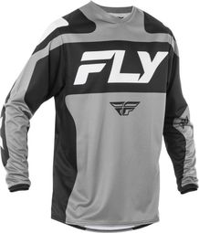 Fly Racing F-16 Grey/Black/White long sleeve jersey