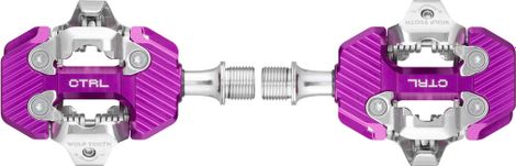 Paar Wolft CTRL Trail Clipless pedalen paars