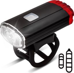 Lumière casque - éclairage vélo LED - 400 Lumens - Lampe arrière et avant