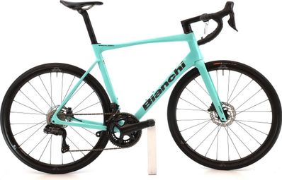 Produit reconditionné · Bianchi Specialissima Comp Di2 12V · Bleu / Vélo de route | Très bon état