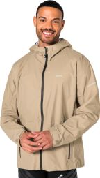 Giacca impermeabile Kiprun Rain Run Perf 900 beige da uomo