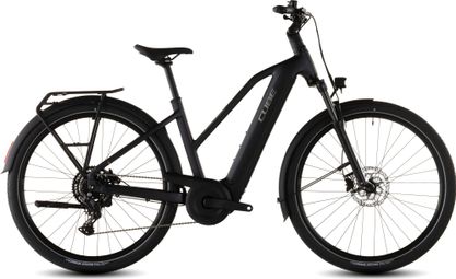 Cube Touring Hybrid One 600 Trapeze elektrische trekkingfiets met Shimano Cues 9-speed, 600 Wh, 700 mm, antracietzwart, 2026