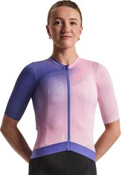Maillot de manga corta Rapha Pro Team Training III morado/rosa para mujer