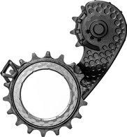 Massetto a gabbia cava AbsoluteBlack per Ultegra / Dura Ace 11 S Grey